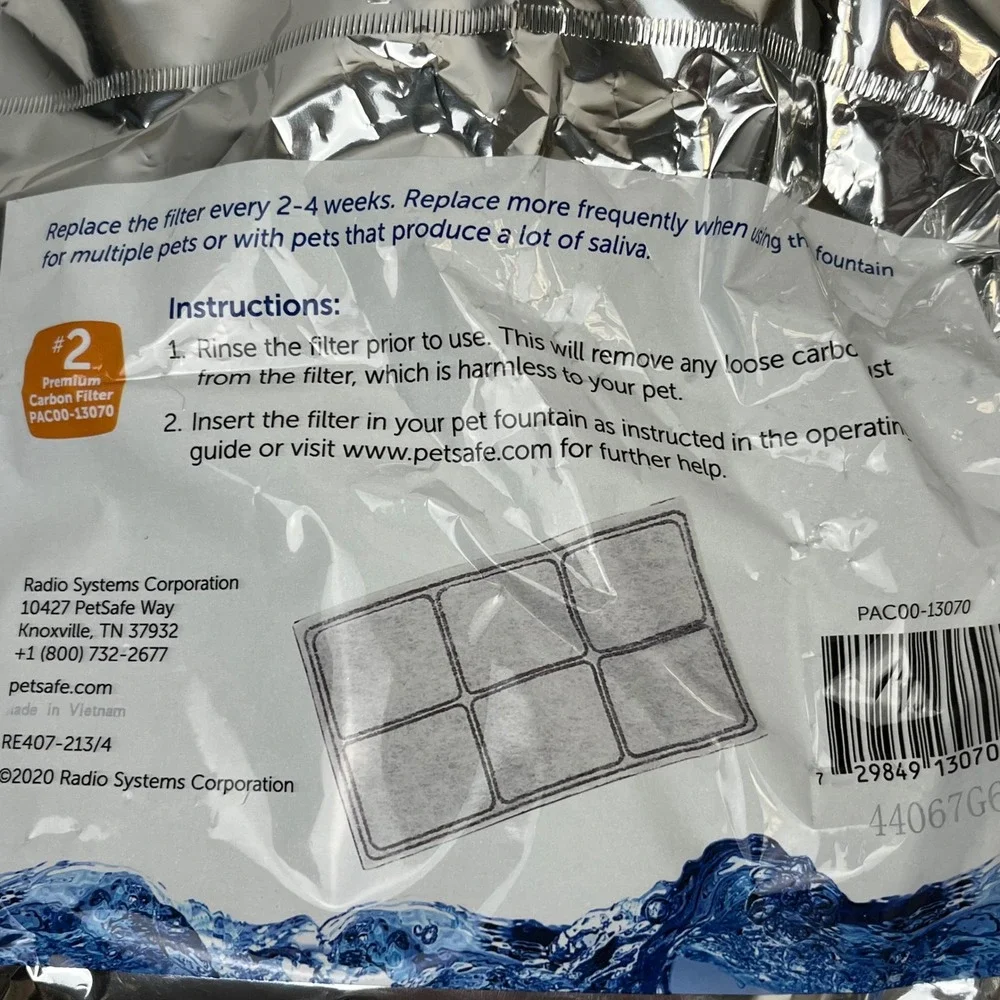 PetSafe Drinkwell Premium Replacement Carbon‎ Filters 5 Filters